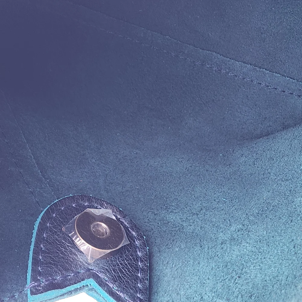 Portland Leather Goods Small Naomi In Boreal Teal Green Shoulder Bag - Picture 8 of 10